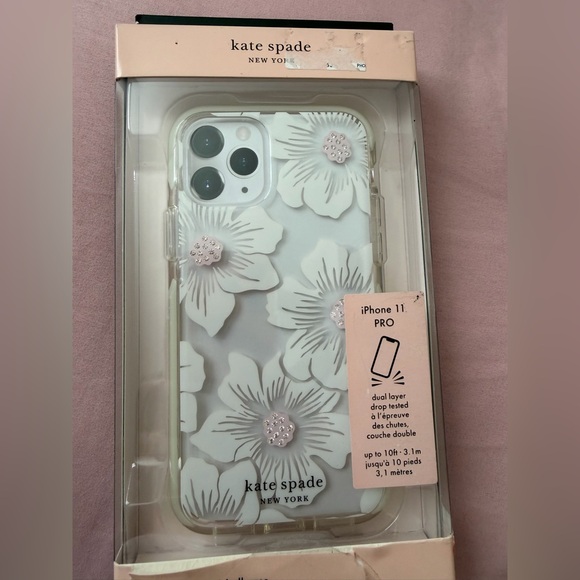 kate spade Other - Kate Spade Clear Floral iPhone 11 Pro Case